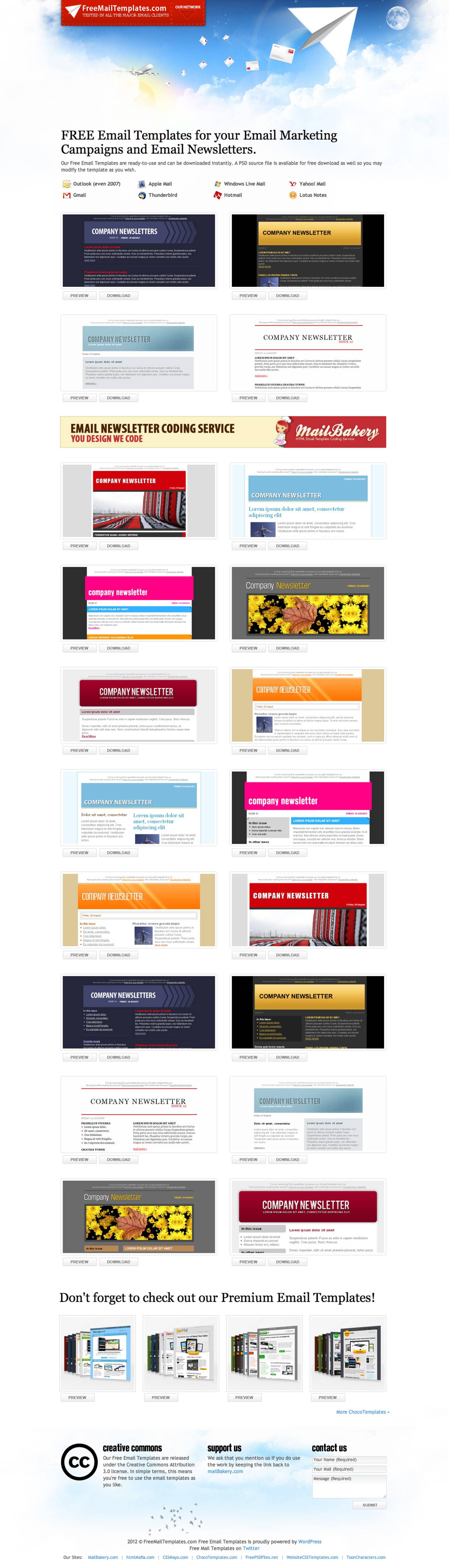 Free Email Templates